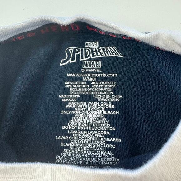 Marvel Spider-Man Studded Mask Boys Short Sleeve Raglan T-Shirt, Size Medium 8 - Picture 10 of 12